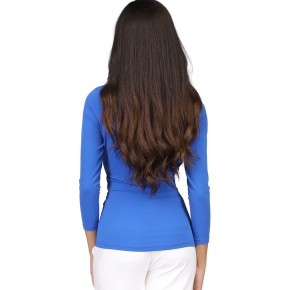 Michael Kors Women's Ring Twist Asymmetrical-Hem Top - Picture 2 of 15